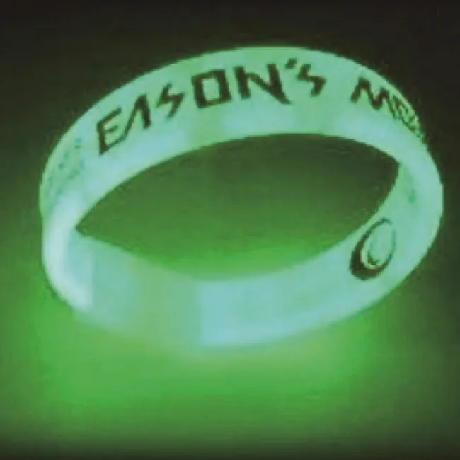 2024 year Promotional glow in dark long time event silicone rubber bracelet fluorescent wristband luminous wrist band