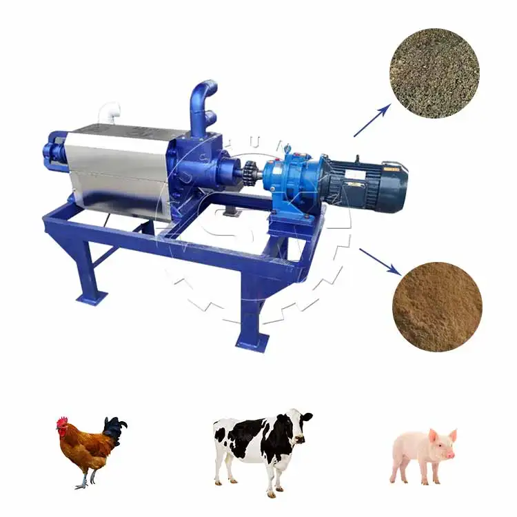 Cow dung, chicken dung, etc. dehydrator/solid-liquid separation, organic fertilizer equipment