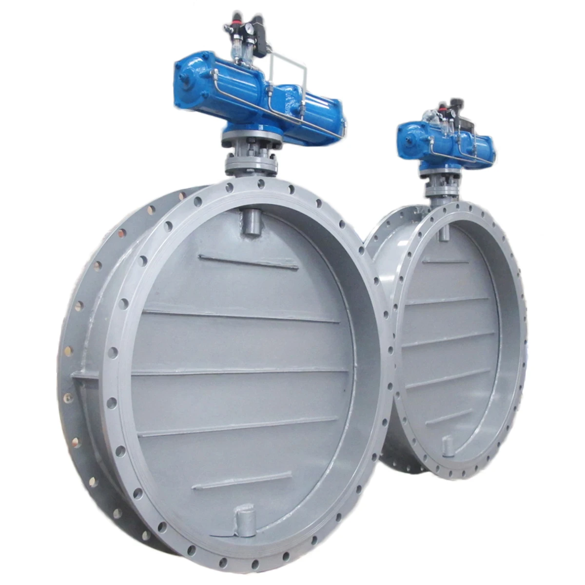 Gas flow control damper valve dn1400