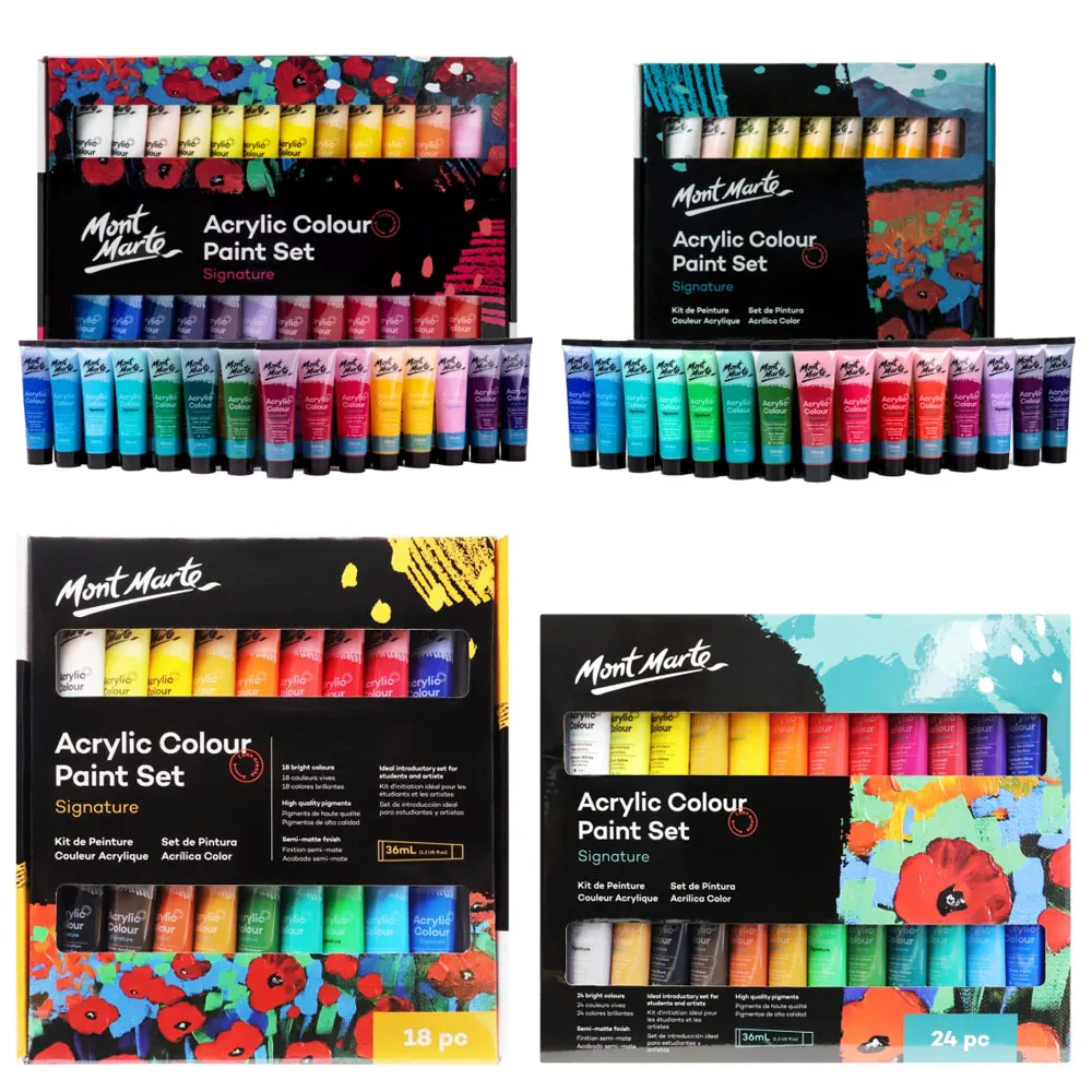 BESTLINE Acrylic Artist Paint Set for Kids Students and Art School in 16 24 48 colors