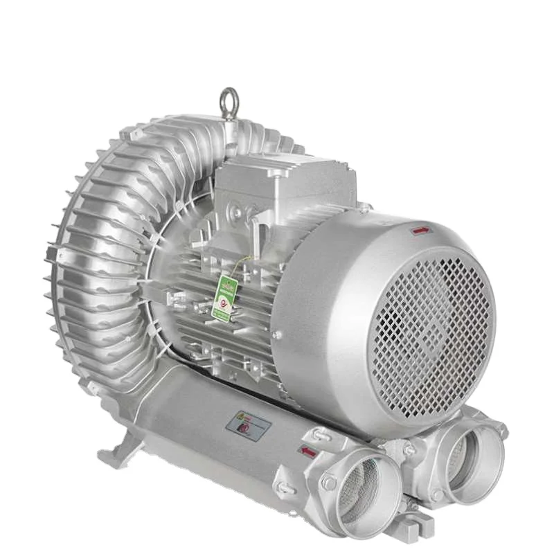 380V high pressure ring fan vacuum air pump high pressure air blower 3.8kw industrial material suction fuel