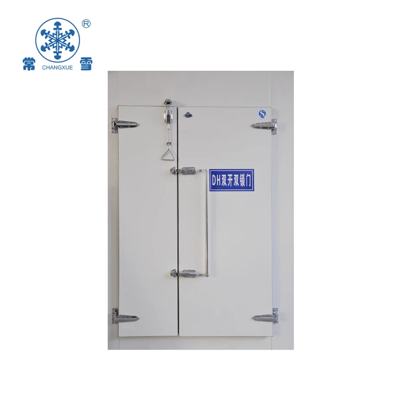 Cold chamber with stainless steel security doors