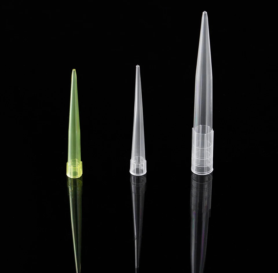 Medical laboratory sterile disposable PP 10ul micro pipettes and tips
