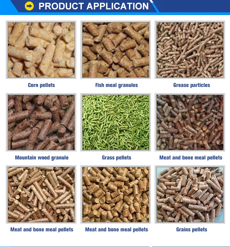 Processing Animal Pelet Food Granulating Mixer Feed Machine Silage Animal Feed Pellet