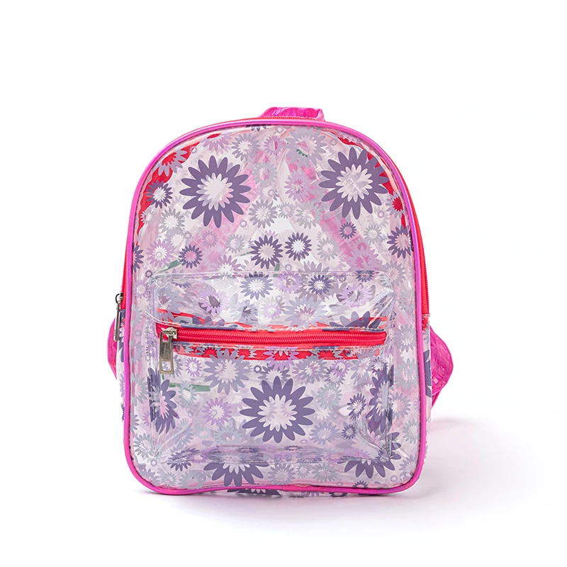 
Anime fruit can be customized transparent backpack waterproof ladies school Korean version of girls transparent PVC backpack 