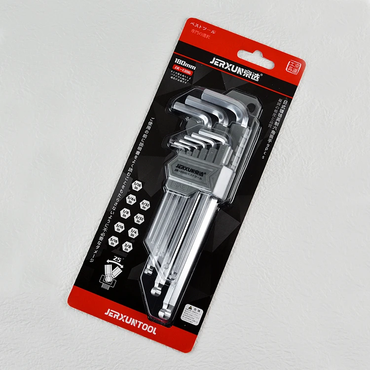 Hot selling Hardware Tools High hardness Multiple specifications Hexagon wrench allen key set