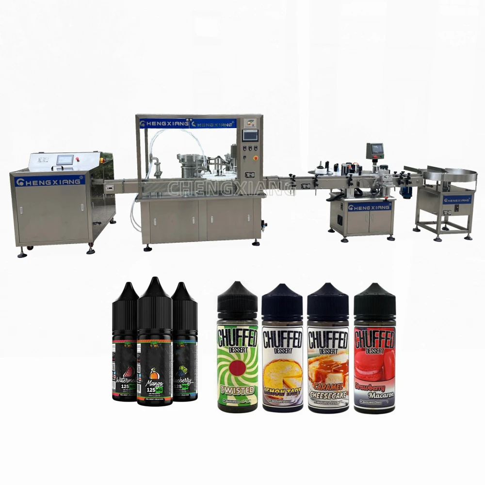 Full automatic 30ml 60ml mini chubby gorilla bottle filling capping labeling machine