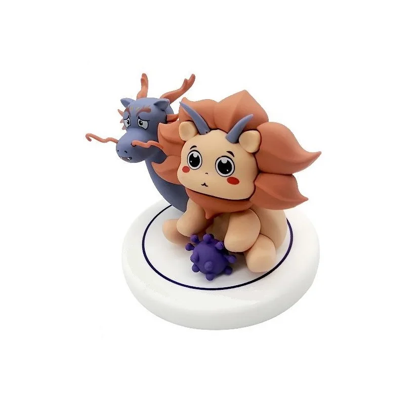 High Quality 3D Dragon Desk Decoration Custom Soft PVC Rubber Action Cartoon Figure Model Toy Manufacturer