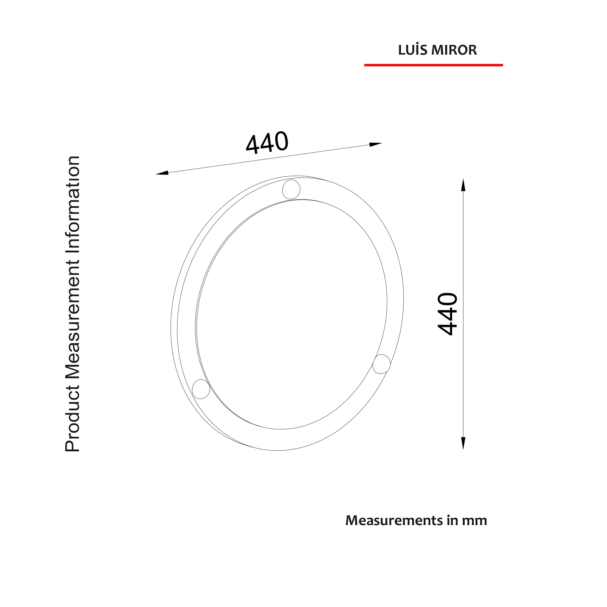 Exclusive Luis Modern High Quality Cheap Decorative Wall Wooden Mirror Black