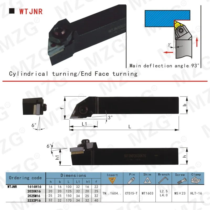  Maifix WTJNR 2020K16 резак TNMG вставки CNC токарный станок режущие инструменты держатель внешнего токарного