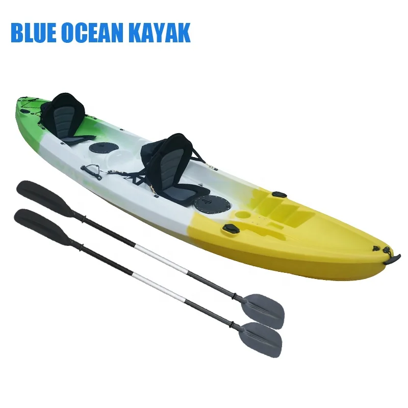 3 Person Sit On Top Cheap Plastic Kayak (2+1) Person Kayaks from BLUE OCEAN KAYAK