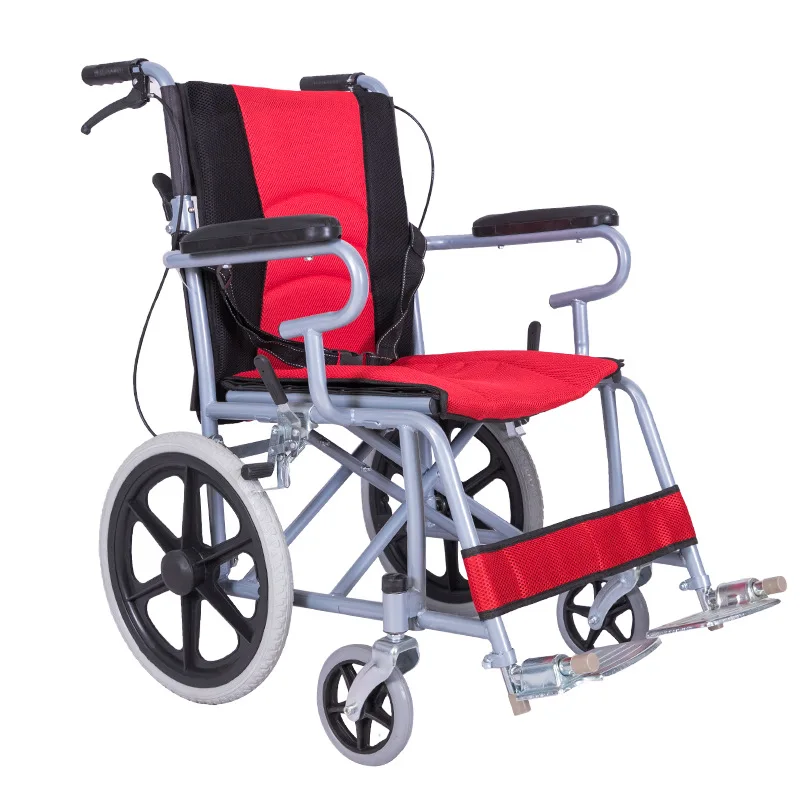 Cheap Lightweight Wheel Chair Portable Foldable Manual Wheelchair for Disabled