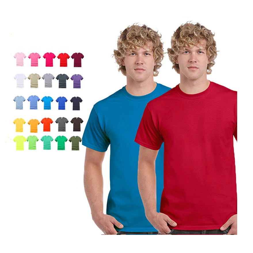 
2019 high Quality 100% Cotton 180gsm ringspun custom design Plain OEM Logo Wholesale T Shirt blank t shirt 