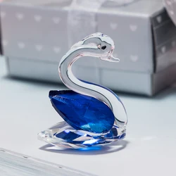 Wedding souvenirs Color crystal glass ornaments crystal swan animal crafts