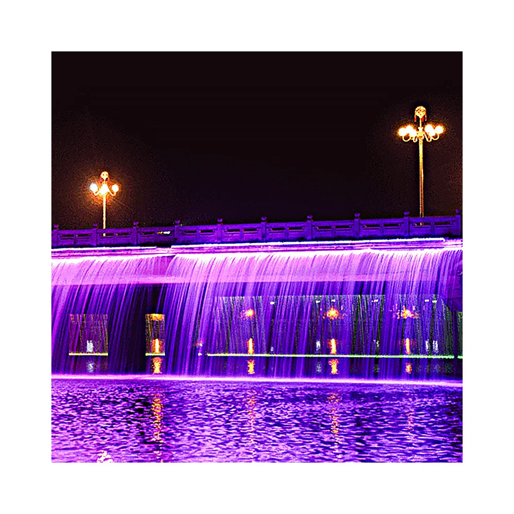 Top Quality waterfall fountain outdoor  Multimedia Controlled Musical  Water Curtain Water Feature Outdoor