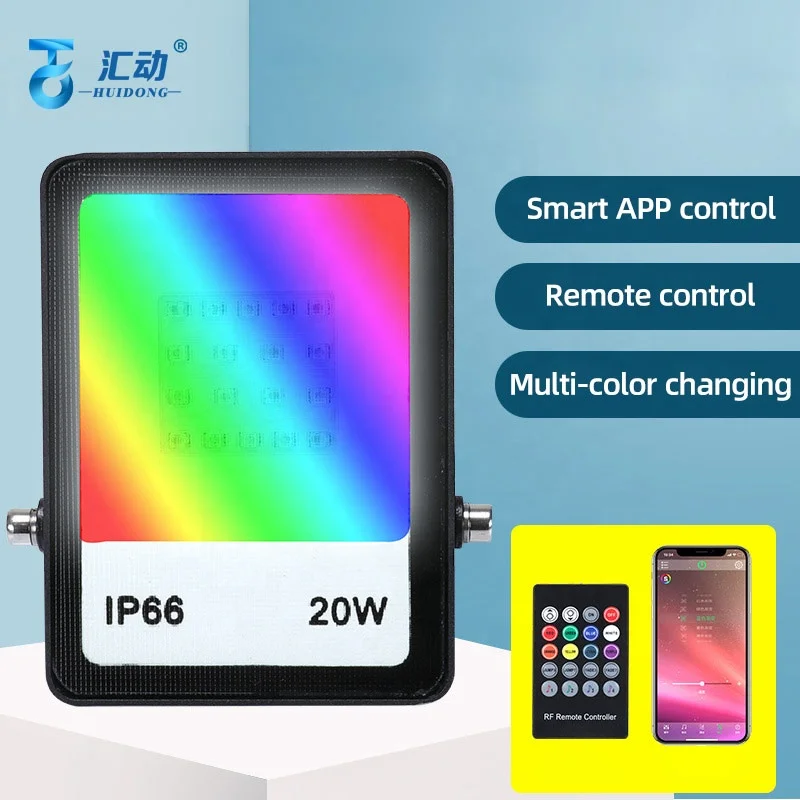 Smart 3m google RGB spotlights RGBCW Color Changing WiFi Torchiere LED Bright Dimmable garden spotlight for outdoor spotlight