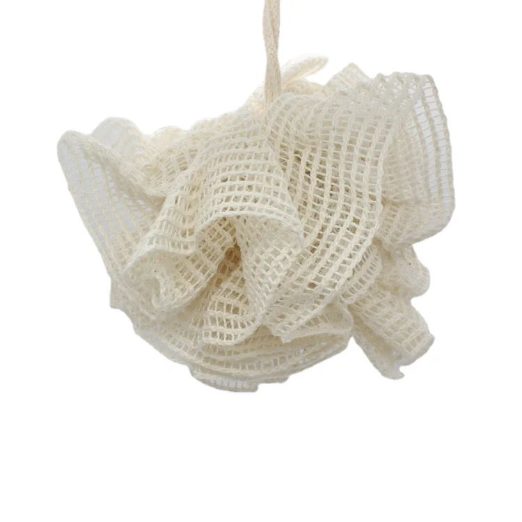 Factory Soft Cotton Round Mesh Foam Cleaning Sisal Bath Sponge