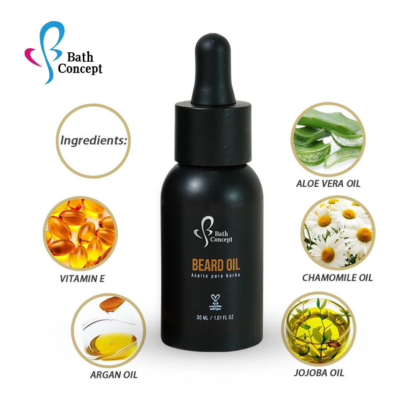 OEM Custom Beard Oil Growth Beard Oil Wholesale Private Label Organic Natural Pure Beard Oil Grow