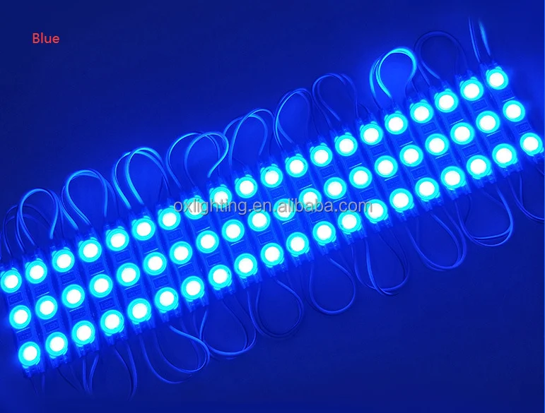 High Power Super Brightness 3 LEDS SMD 2835 1.5W 12V Waterproof IP68 Injection Led Module Light For Signs Advertising Signage