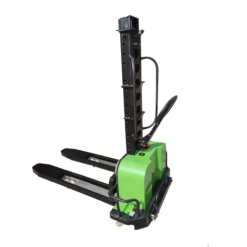 Wholesale High Quality Electric Self Loading Pallet Stacker 1000kg 1500kg 700kg with Lithium Battery