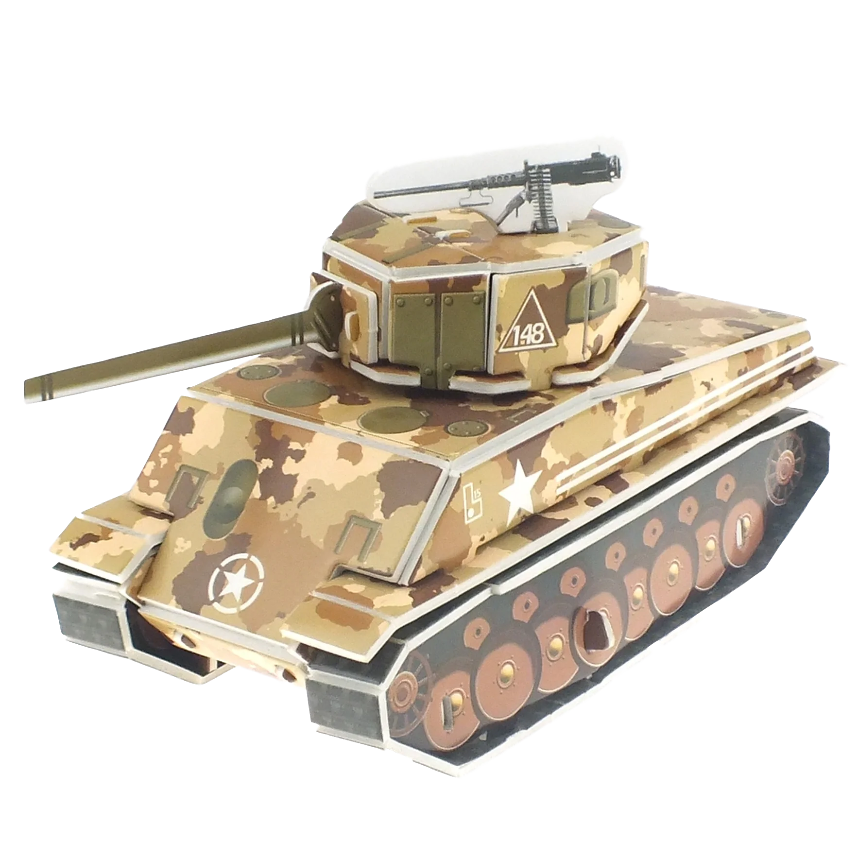 non-toxic eco-friendly gift custom DIY paper puzzle 3D Tank & Warcraft paper puzzle educational brain teaser toy for kids