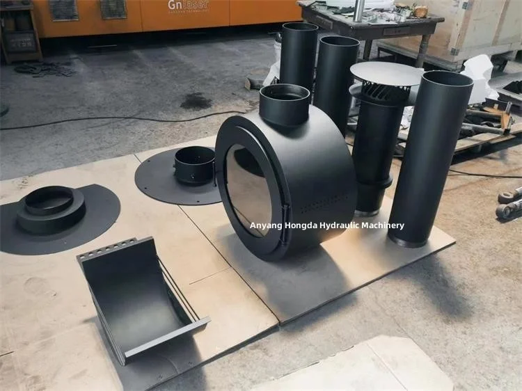 Morden Wall Mounted Wood Burning Fireplace Indoor Central Hanging Round Stove