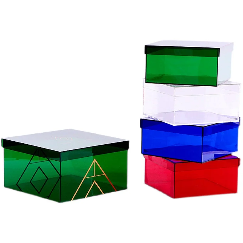 High Quality Acrylic Storage Box Square Acrylic Box With Lid Acrylic Gift Box  Custom Display Cube