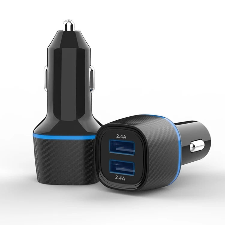 
OEM Portable 2 USB Port 3.0 Universal Dual USB Car Charger Adapter With Led Display 