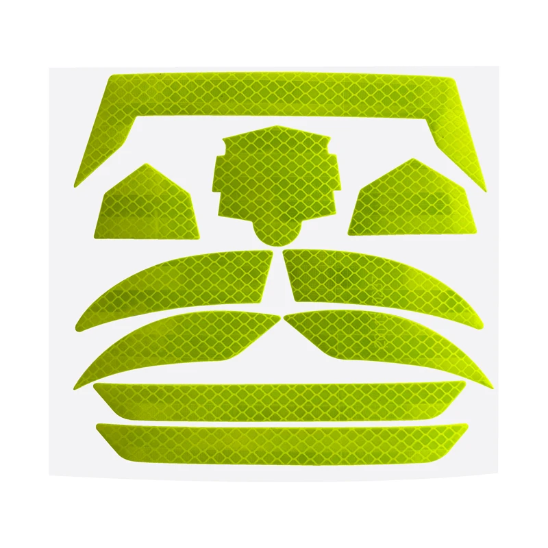 Reflective Retro High Visibility Reflectors Custom Safety Hi Vis Decals Reflective Hard Hat Helmet Tape Stickers