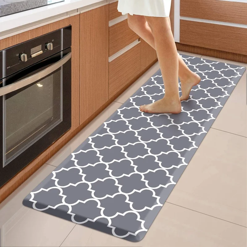 3D print pattern home decor floor rug Eco friendly kitchen mat anti fatigue comfort non slip waterproof kitchen door mats