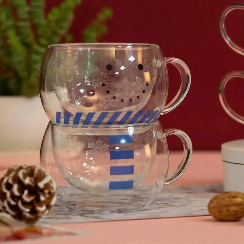 Best selling  double wall glass coffee with client packing