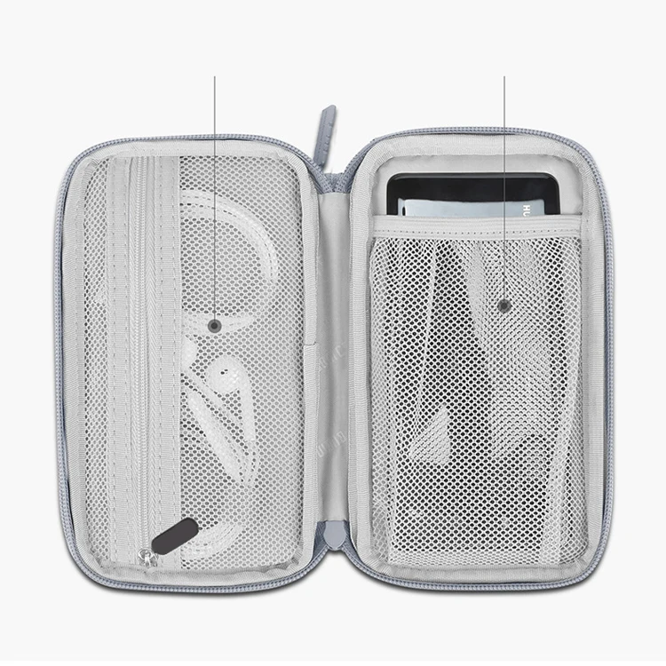 Modern New Flat Multifunctional Data Cable Tech Pouch Organizer Digital Cord Accessory Storage Bag Travel Wardrobe Clothes