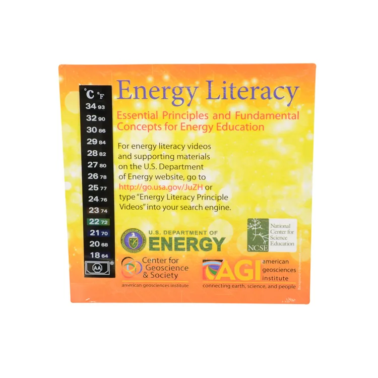 Customized Soft Magnetic Refrigerator Thermometer Indoor Environment Temperature Measurement Thermometer Card