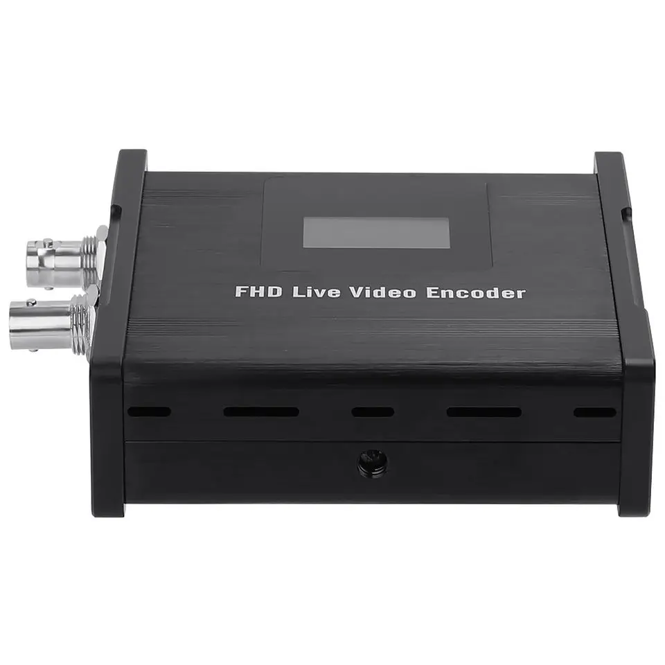 Unisheen HEVC H.265 H.264 SD HD 3G SDI to IP Live Streaming Video Encoder SRT RTMP m3u8 Broadcast Streamer with Display