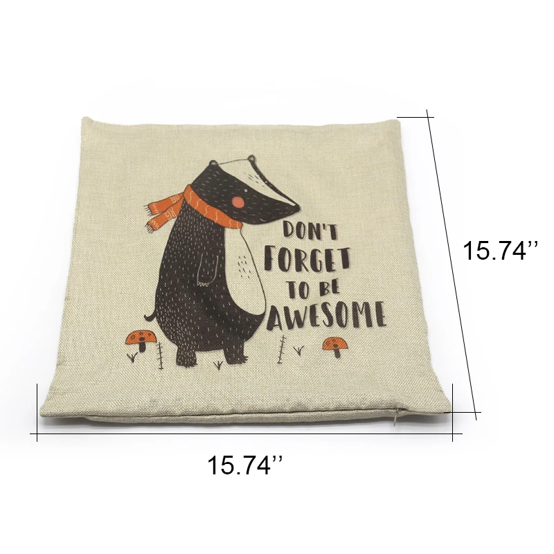 16inch Home Throw Linen Pillow Case Sublimation 40x40cm Custom Velvet Plain Cushion Cover For Sofa Pillow