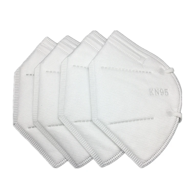 CE Disposable Nonwoven FFP2 Particle Filtering Folding Half  black color KN95 Face Mask