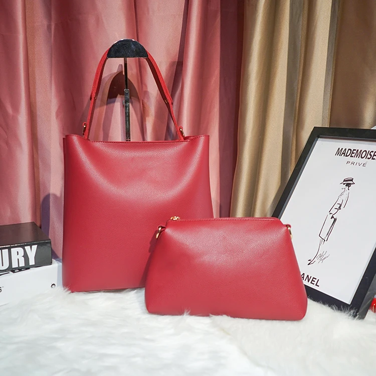 
Fashion Luxury 2 In 1 Shoulder Bucket Bags Designer High Quality Women Hand Bag Pu Leather Purses And Handbags With Custom Logo 