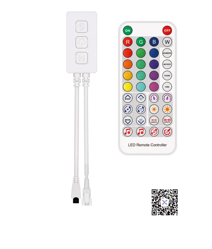 Voice control IR remote control WiFi addressable LED light strip controller