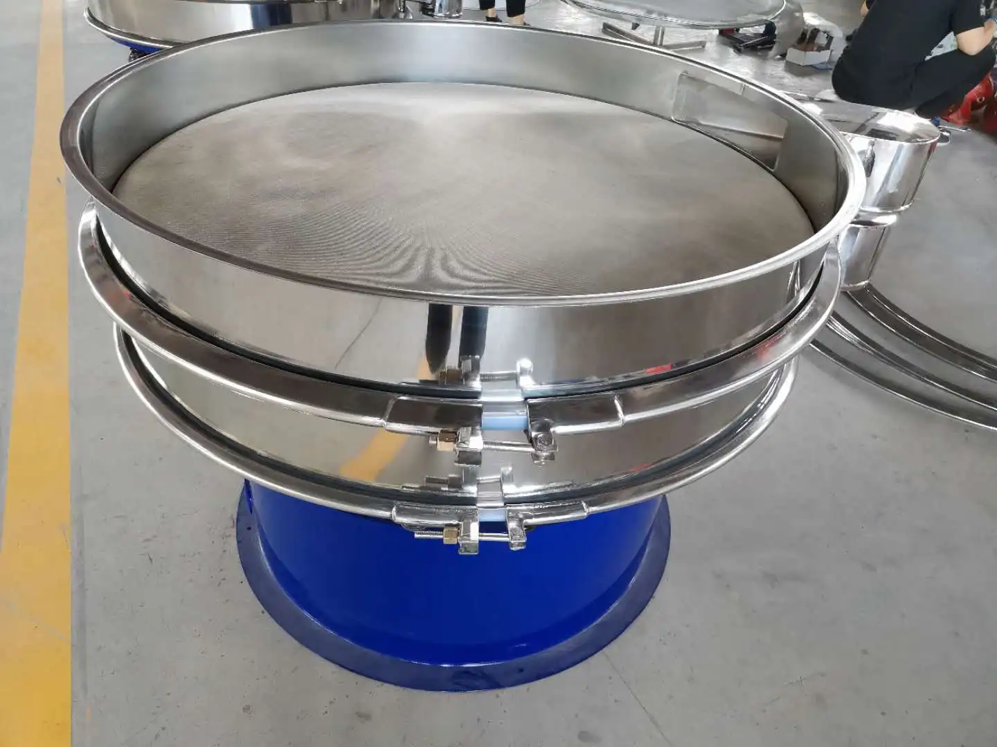 Cassava Starch Vibrating Sieve Sifter Powder Screening Machine Vibration Shaker