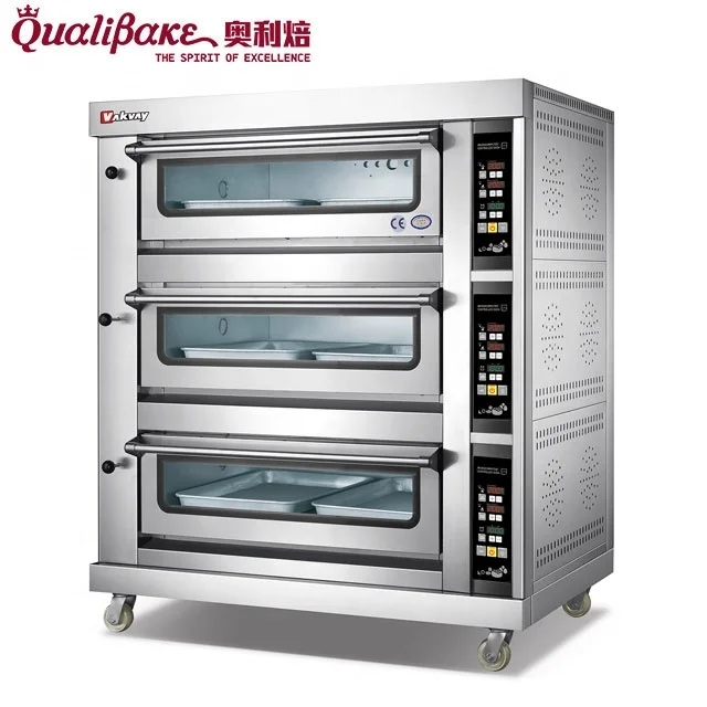  Convection oven run by hot air circulation with 5 trays 10