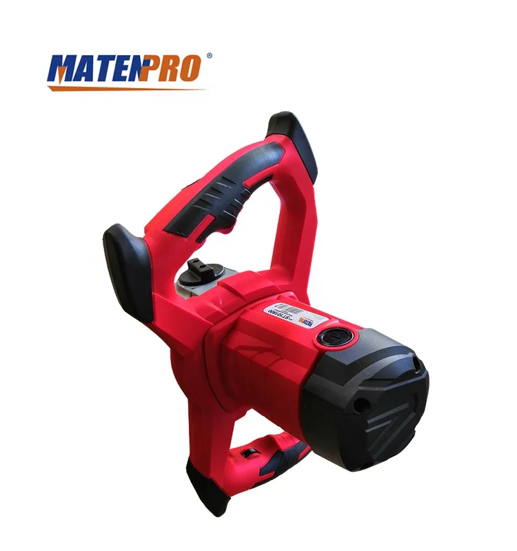 
1800W Cement Mixer Adjustable 7 Speed Handheld Electric Concrete Thinset for Mortar Grout Plaster MT-ST10 