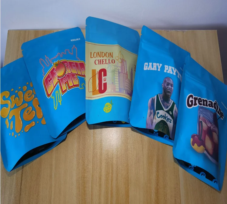 
Gelato cookies edible exotic sweet candies gummy bag foil aluminum printed design packing bags 