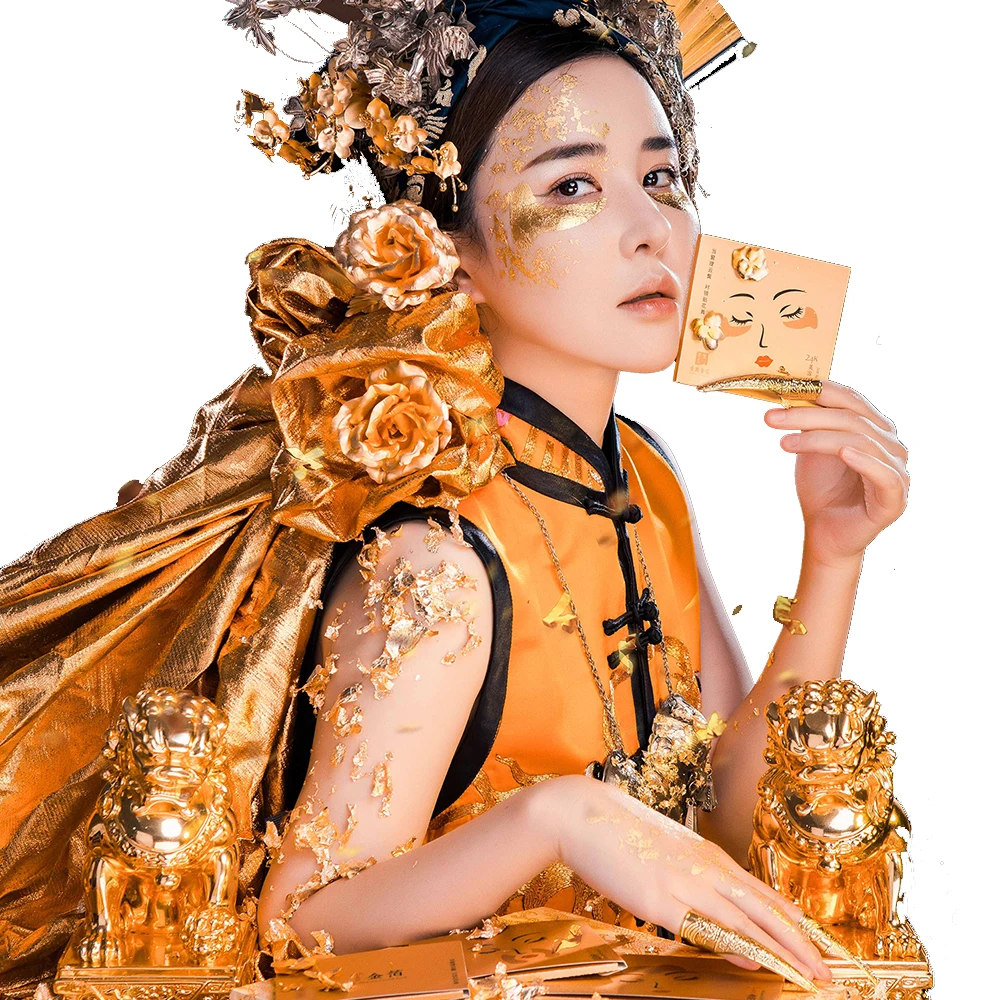 99% Pure 24k Facial real Gold Foil Leaf For Spa with Anti Aging&Lifting