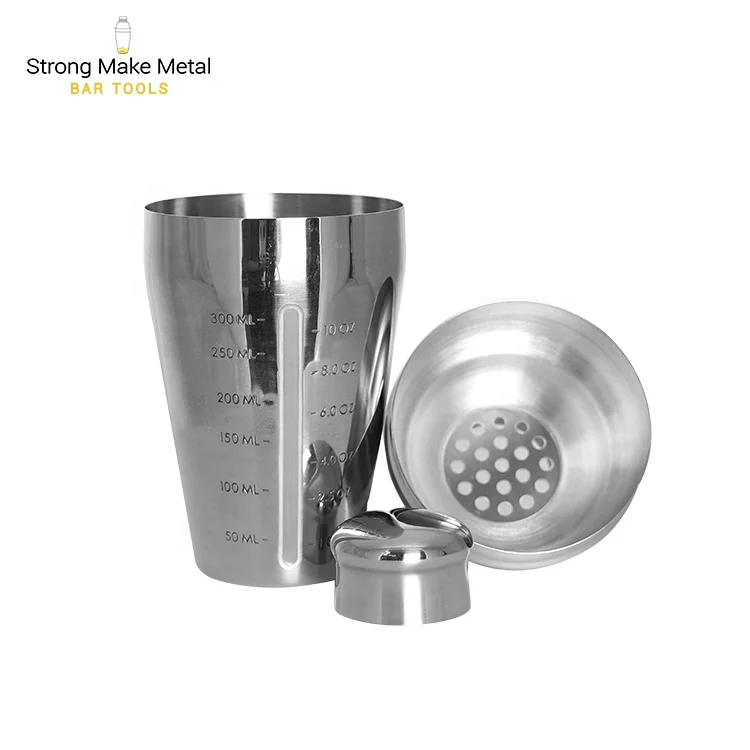 Professional 500ml japanese cobbler insulated gold copper bar customized hybrid cocktail shaker with measurements