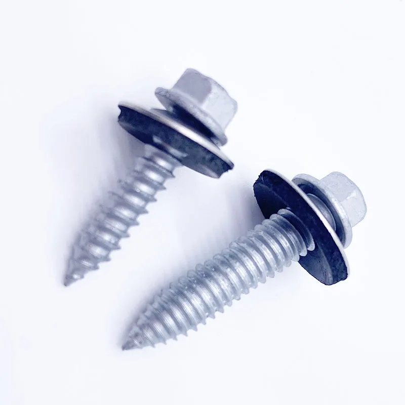 Screw with a washer Bi-metal hex head self drilling screw