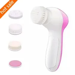 Wholesale 5 In 1  Face Wash Cleaner Body Cleaning Set Brush Electric Facial Cleaning Brush