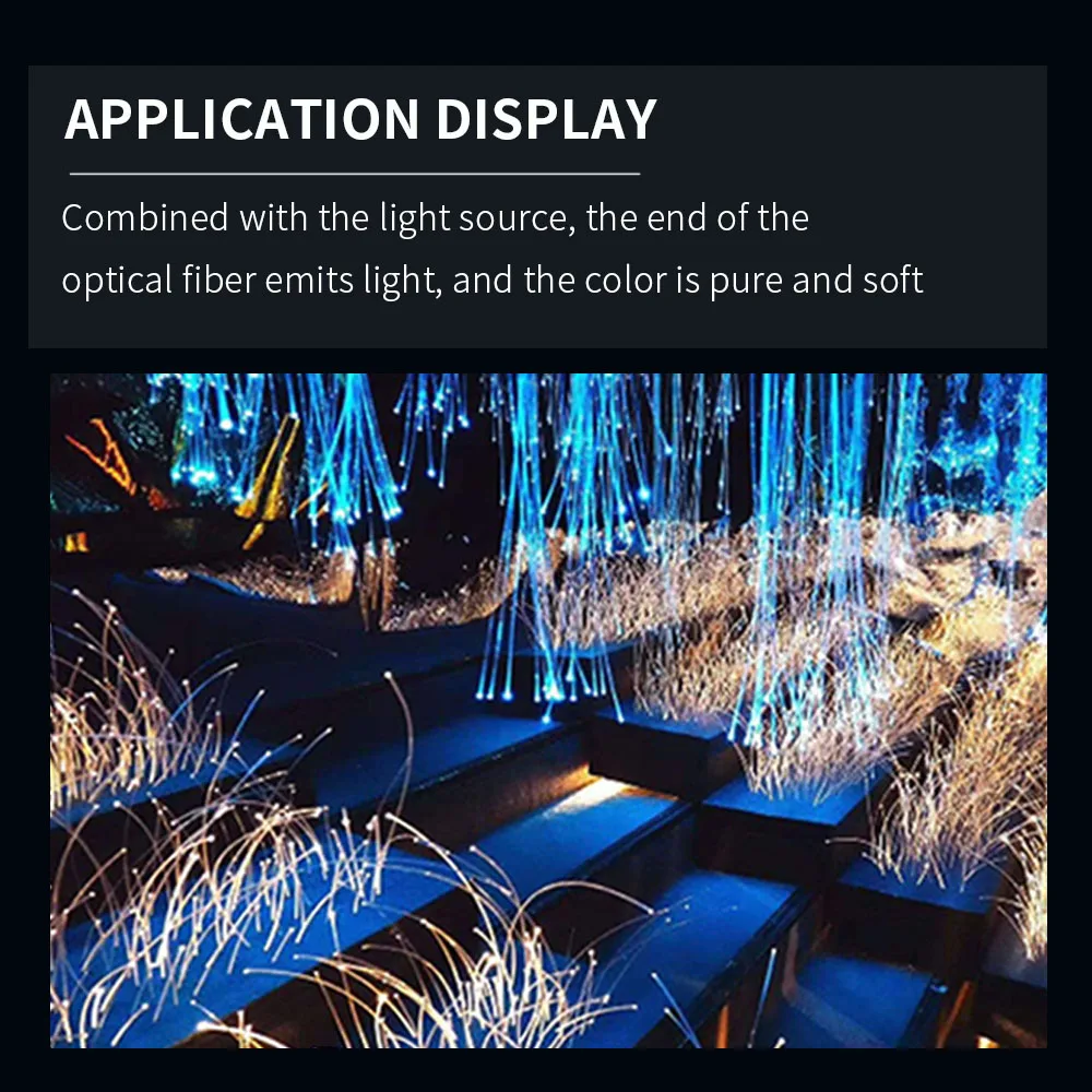 Energy Saving Bare 1.5mm PMMA Plastic Fiber for Outdoor Chandelier