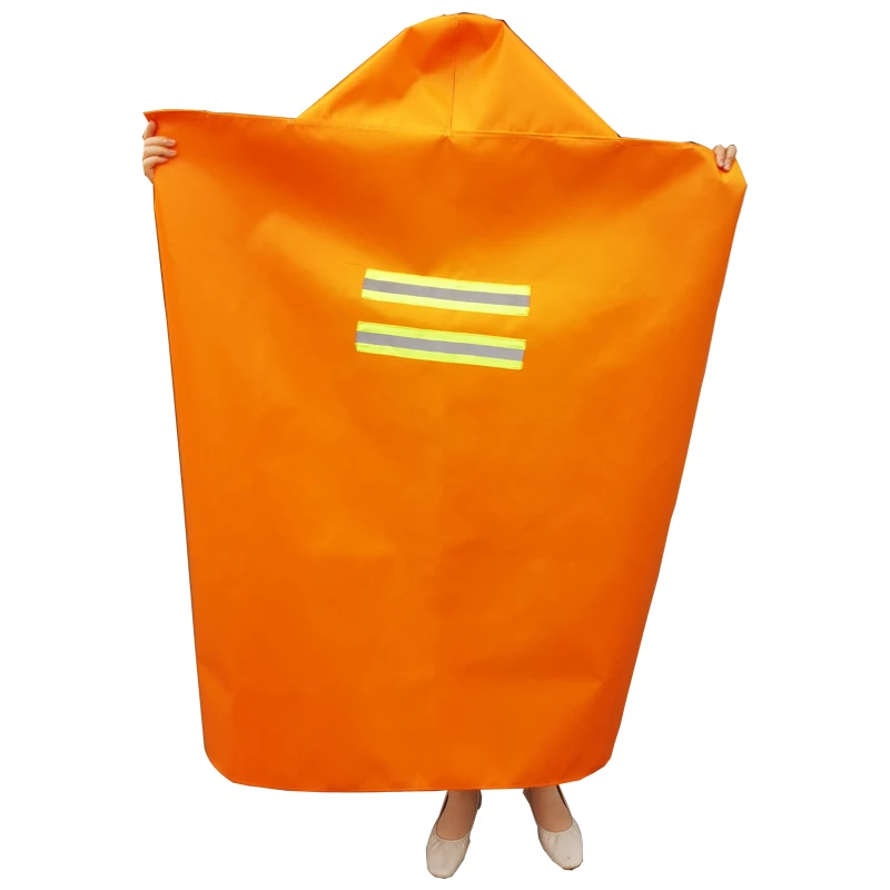 Домашняя пожарная изоляция аварийная безопасность носимые одеяла огнеупорная защита плащ со светоотражающей полосой