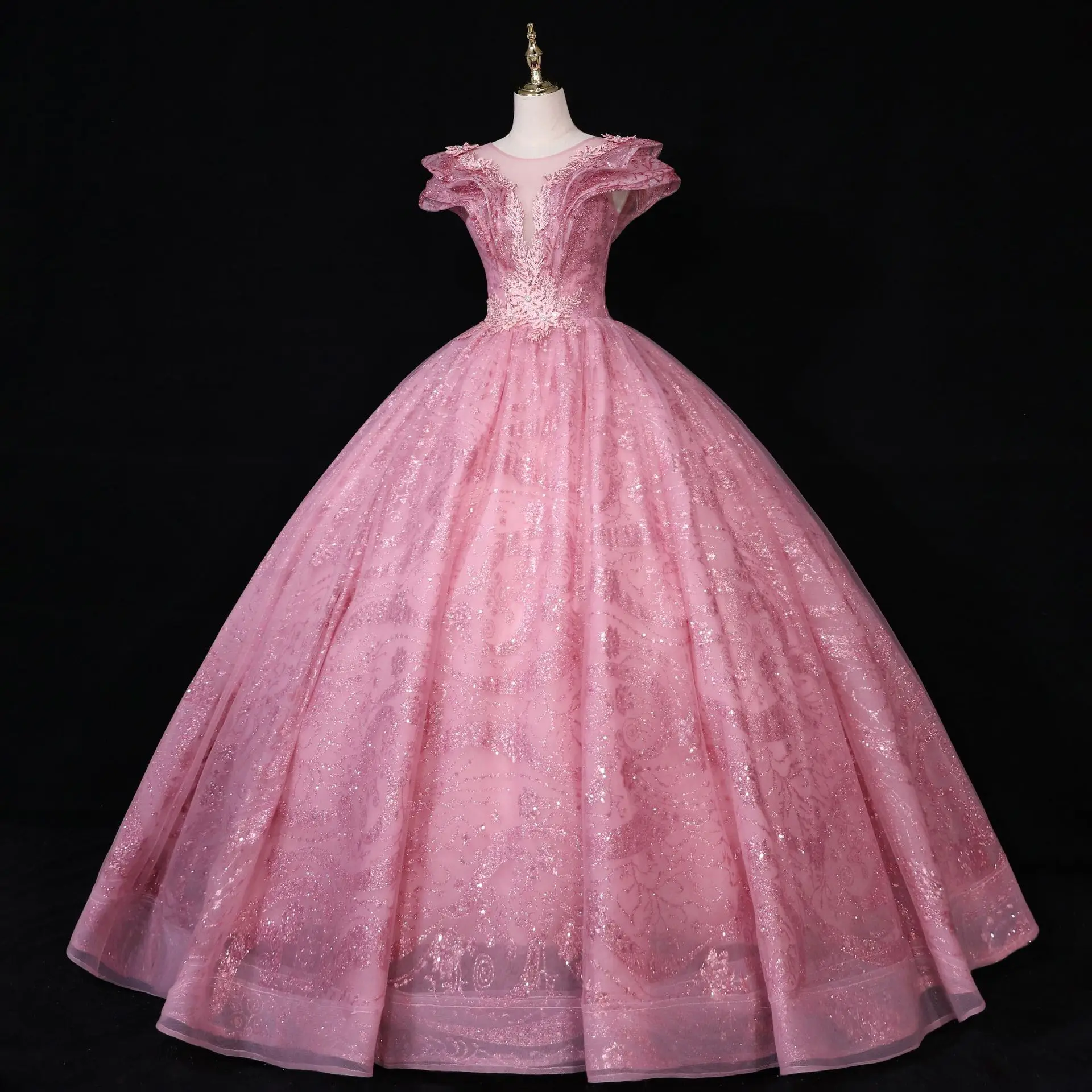 Nanchang Auyan Royal Blue and Pink Color Skirt Dress Long Wedding Dresses Elegant For Women