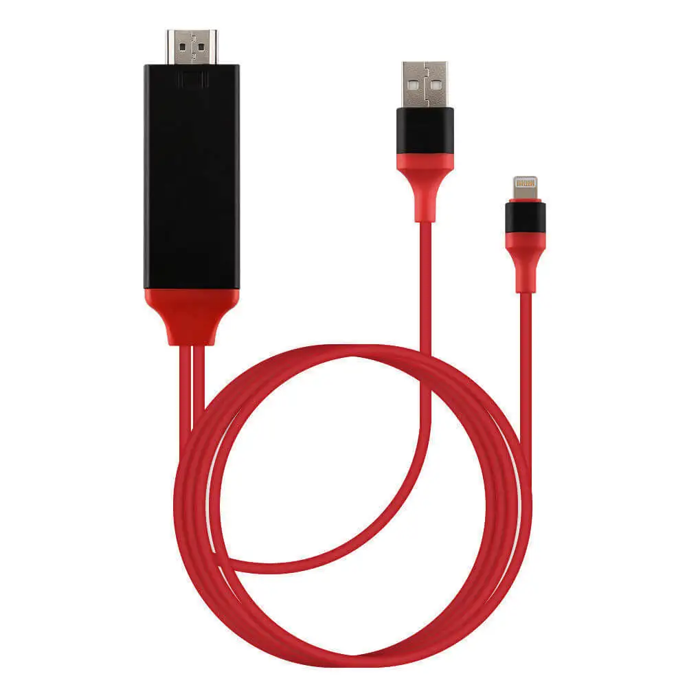 Кабель для зеркального отображения экрана farsins 8 pin IOS phone to HDMI hdtv Подключите телефон к телевизору plug and play